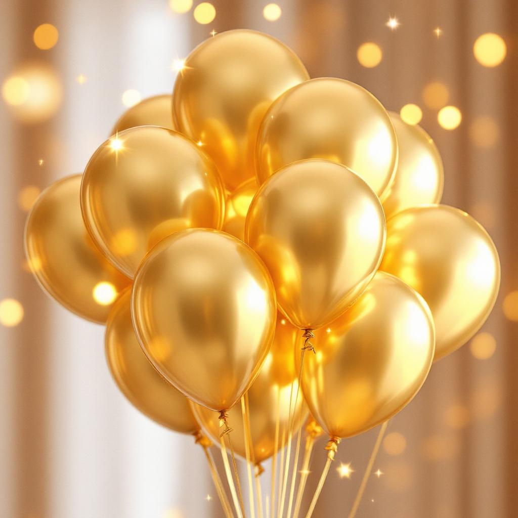 Gold  Balloons