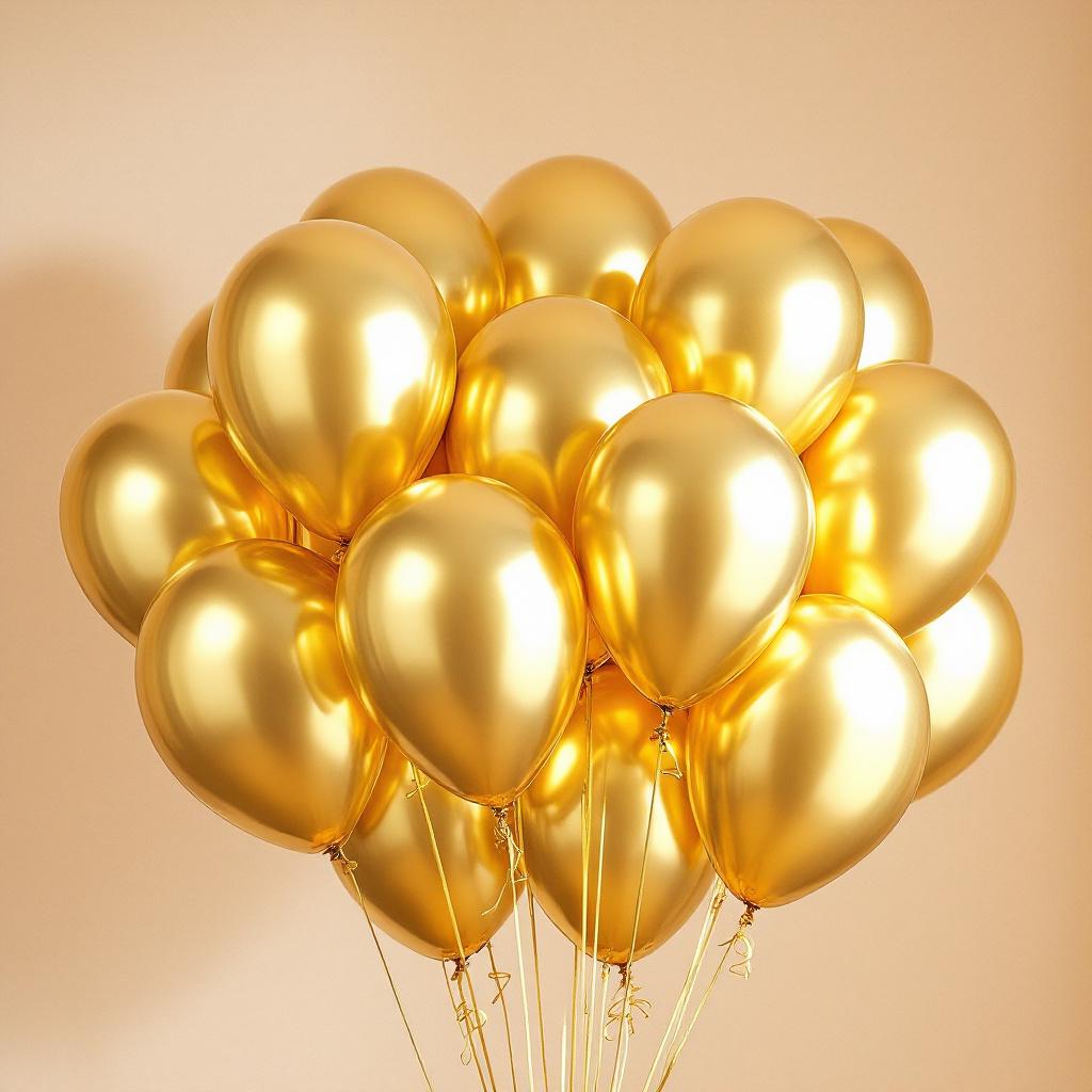 Gold  Balloons
