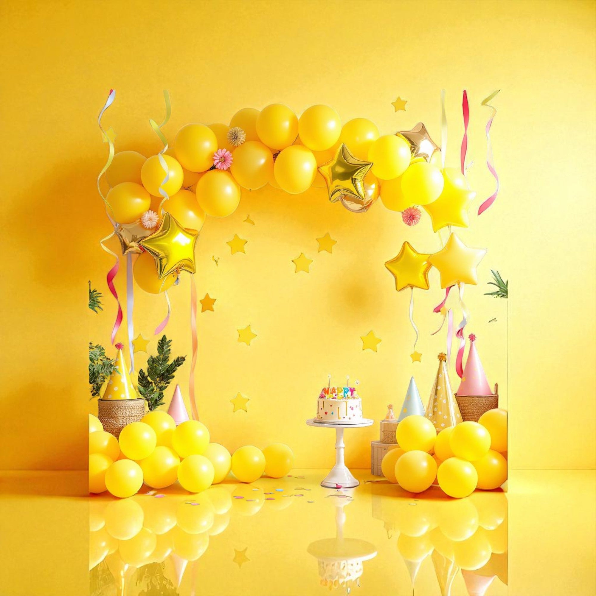 Yellow  Balloons