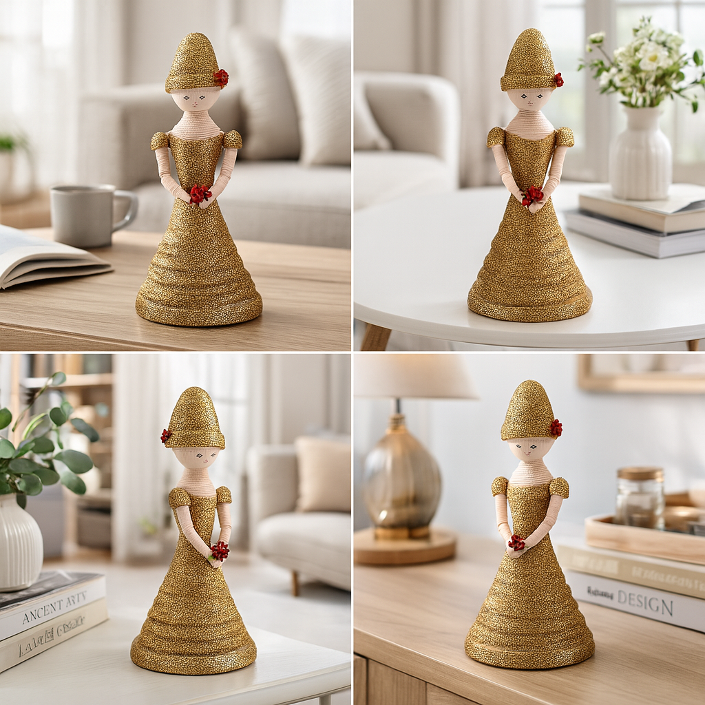 Glitter Doll Showpiece for Home Décor (Handmade)