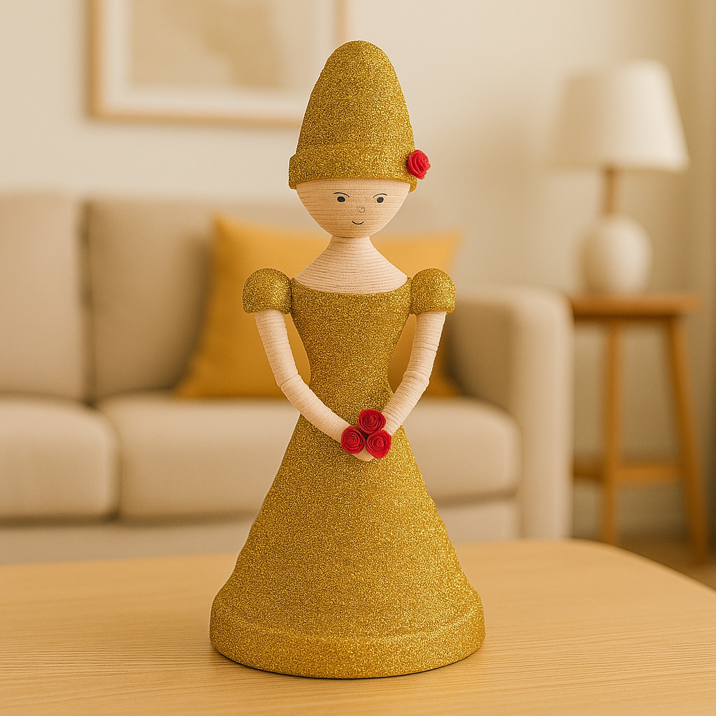 Glitter Doll Showpiece for Home Décor (Handmade)