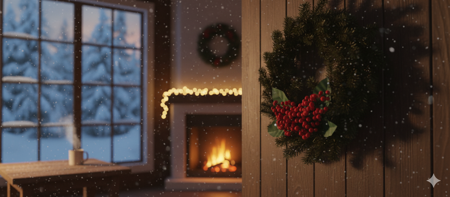 Merry Christmas Wreath for Front Door